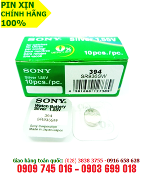 Sony SR936SW-394; Pin đồng hồ 1,55v Sony SR936SW-394 Silver Oxide chính hãng